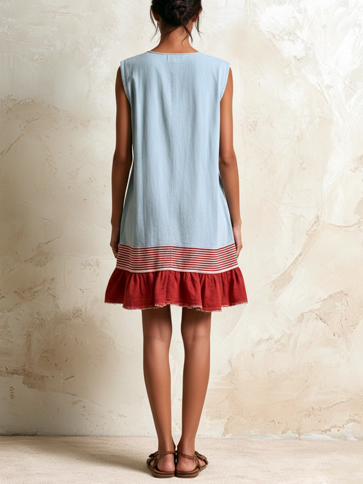 Hazel | Ruffle Hem Tunic Dress for Women