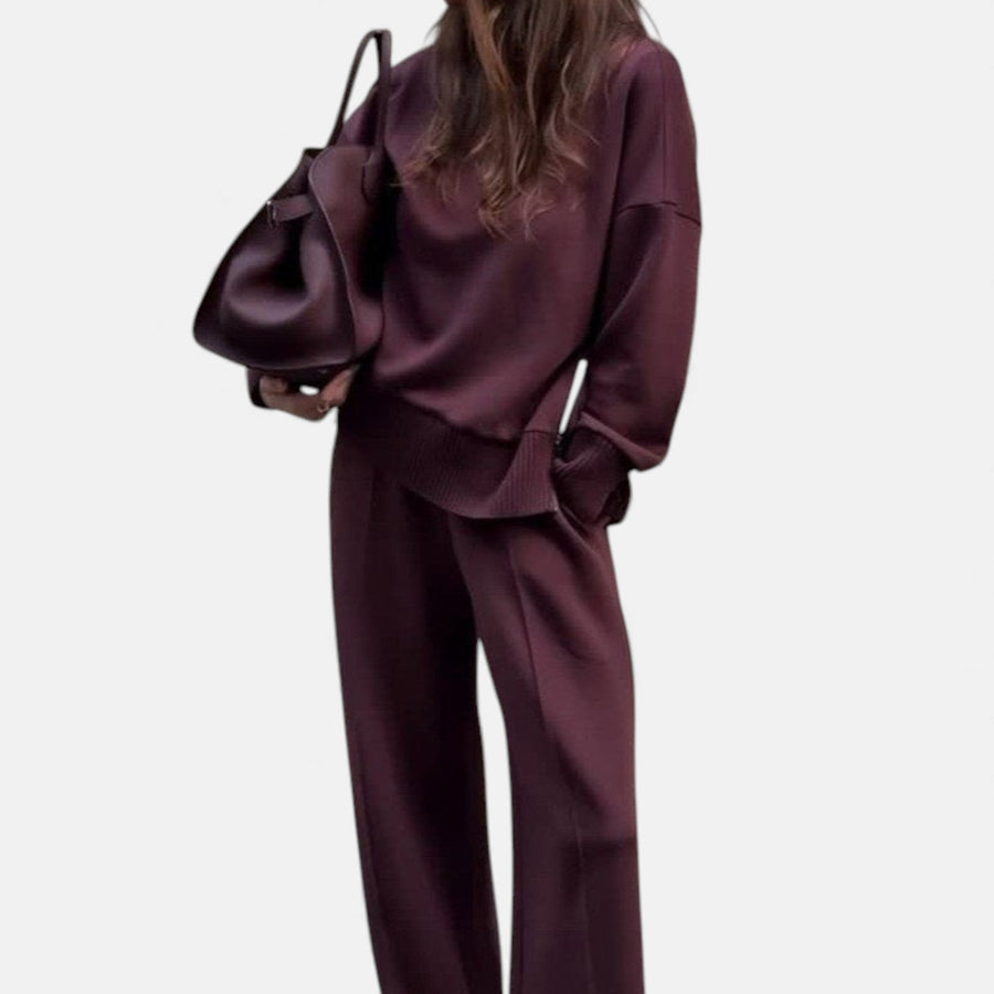 CARMINE™ | Premium Winter Knit Two-Piece Lounge Set