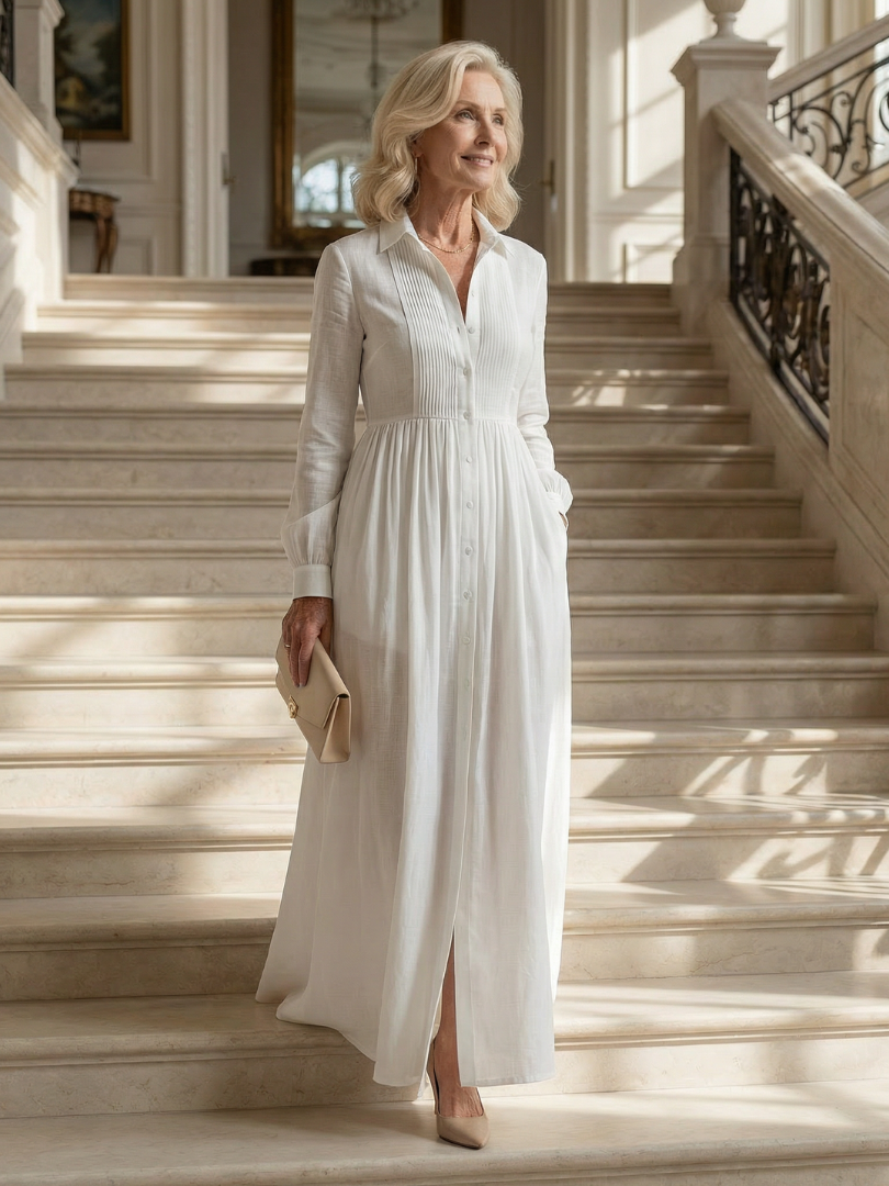 Lioren | Soft Flow Maxi Dress for Women | Elegant Casual