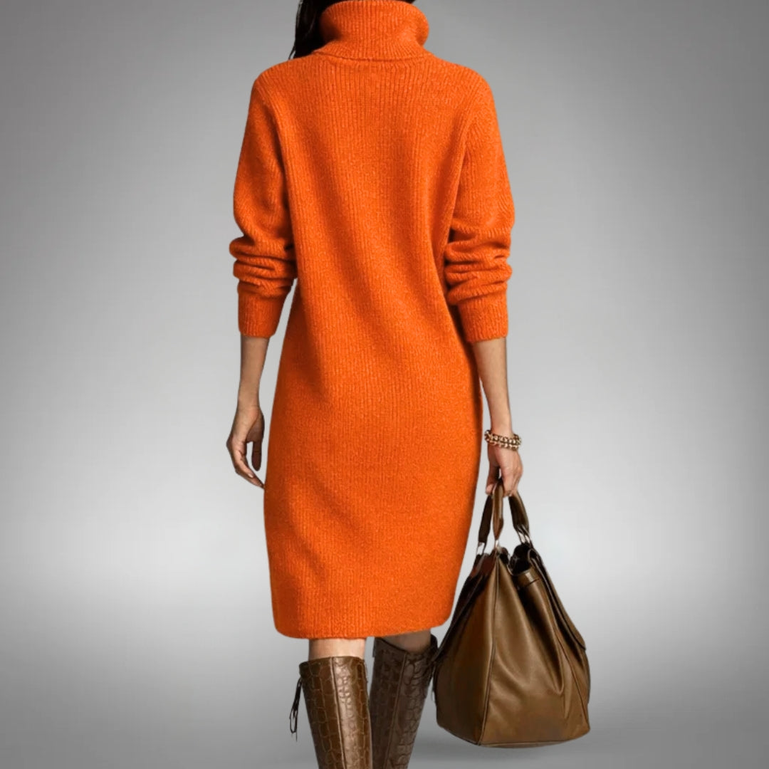 Bethany | Button-Collar Midi Dress