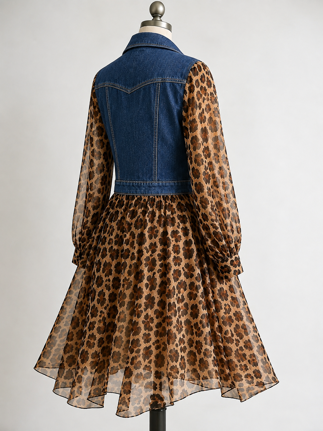 Brianna | Leopard-Print Midi Dress