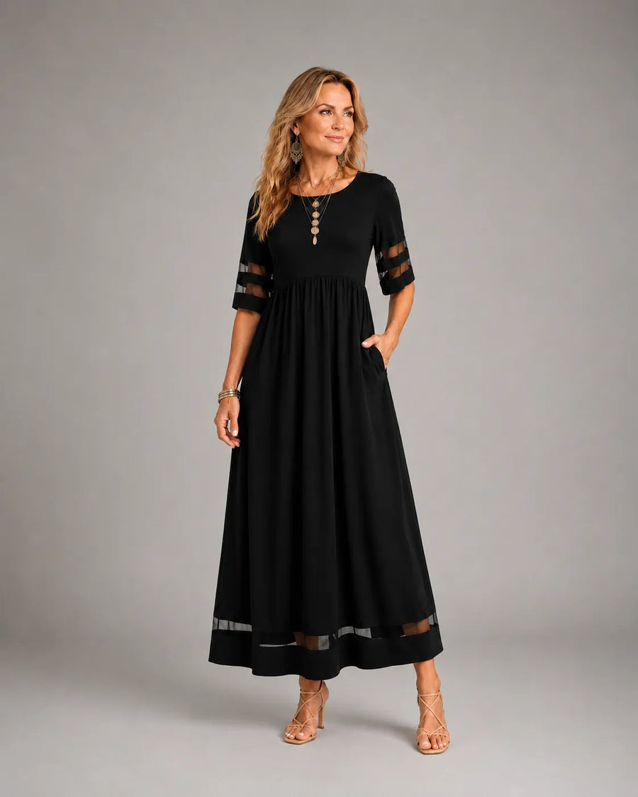 Aubrey | Tummy-Smoothing A-Line Midi Dress