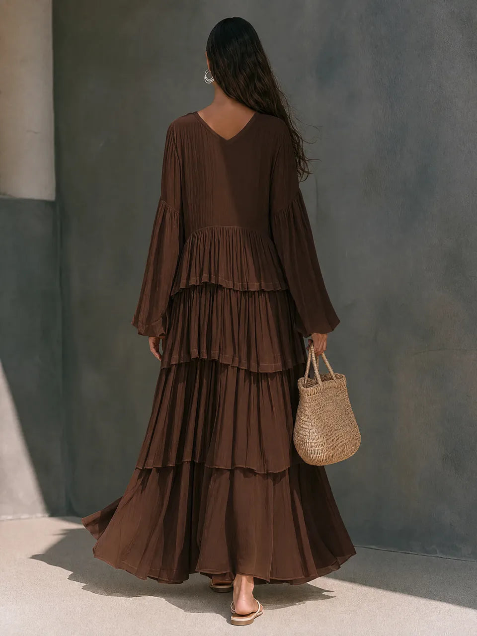 Geraldine | Tiered Ruffle Maxi Dress for Women