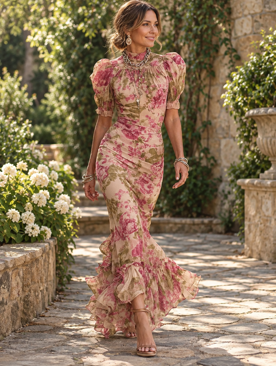Racquella™ Vintage Maxi Dress