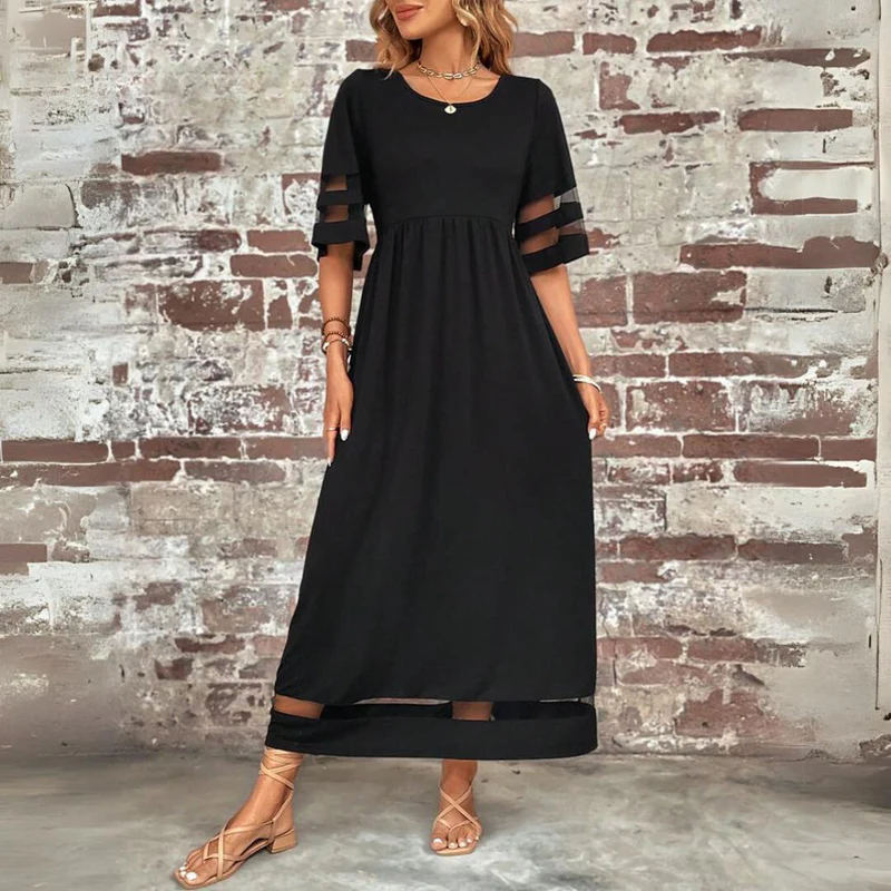 Cerelia | Tummy-Flattering Comfort Midi Dress for Women