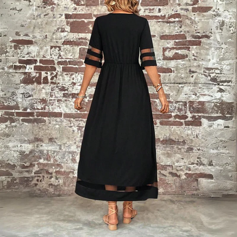 Cerelia | Tummy-Flattering Comfort Midi Dress for Women
