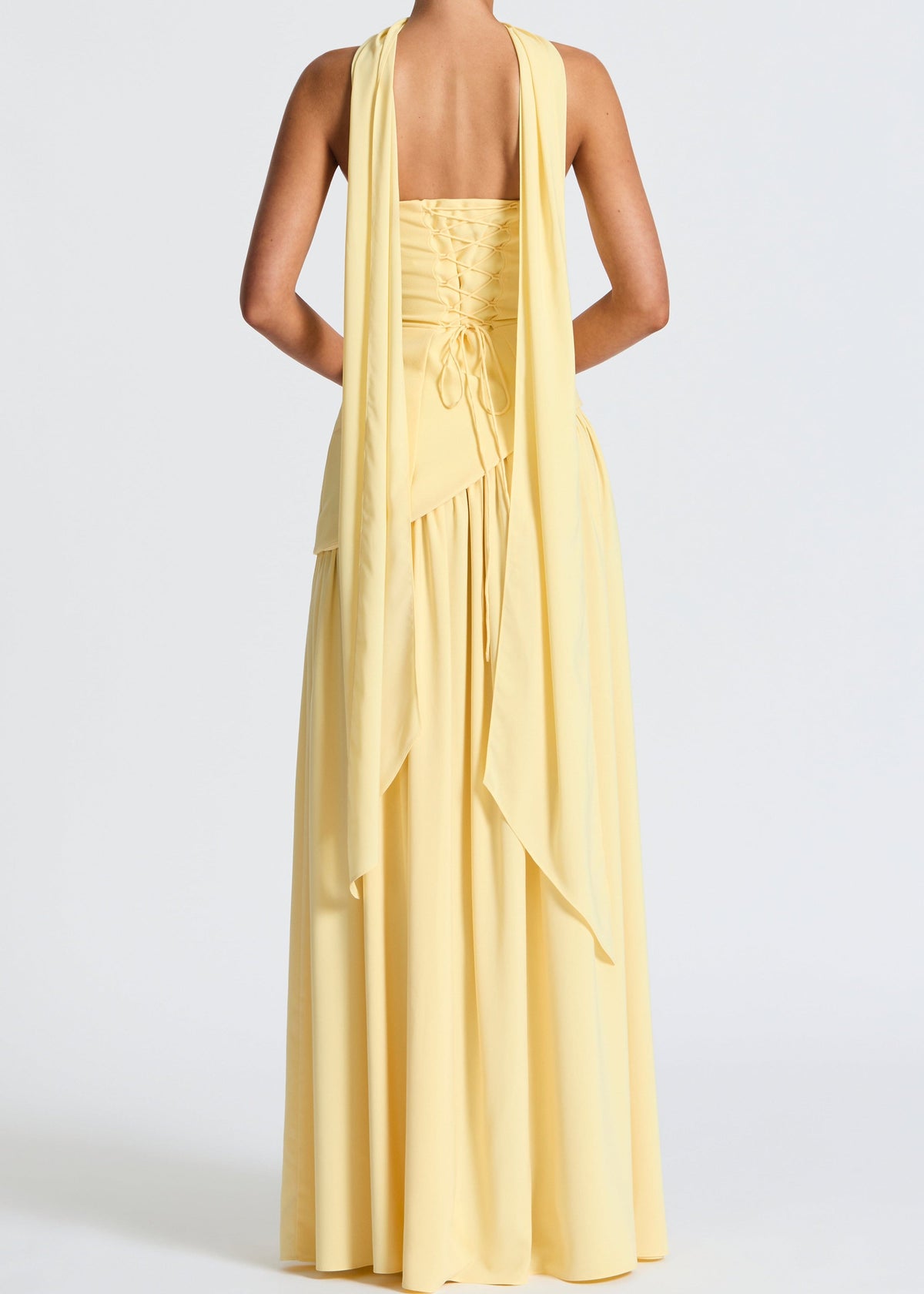 Lina | Strapless Maxi Dress with High Slit for Women