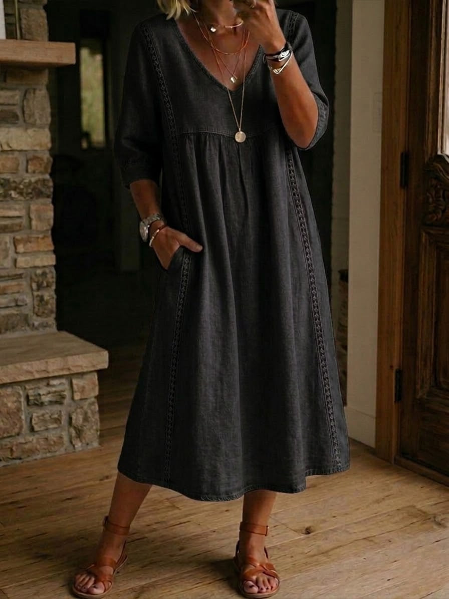 Helena | Casual Loose Patchwork Lace Dress for Women