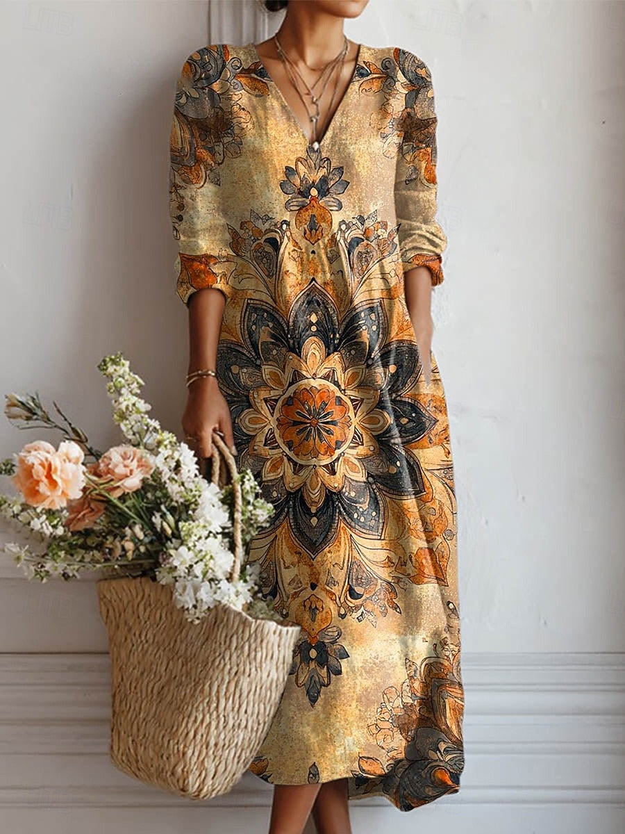 Dora | Everyday Comfort Flattering Midi Dress for Women
